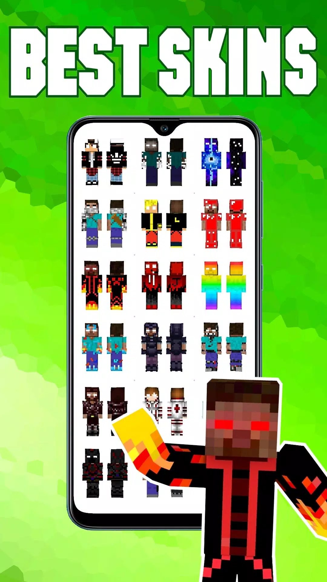 More Skins - Minecraft Cool Nova Herobrine Skin, HD Png Download