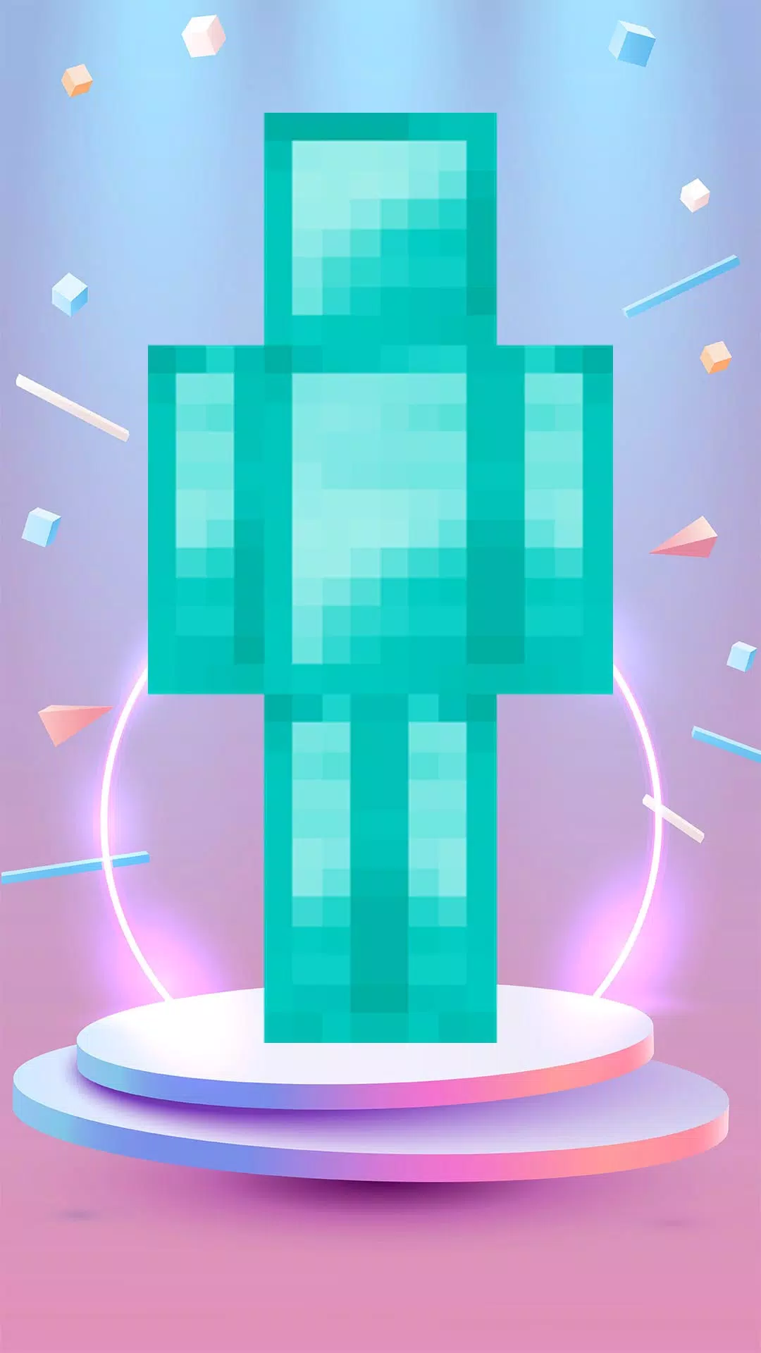 A diamond block SKIN, Minecraft Skin