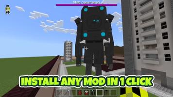 Cameraman Mod for Minecraft PE captura de pantalla 2