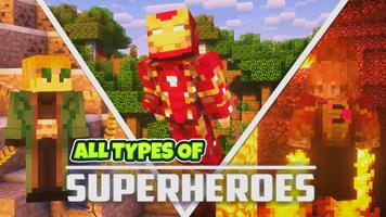 Superheroes Mod for Minecraft Affiche