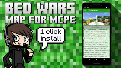 Скачать Bedwars Maps for MC Pocket Edi XAPK