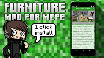 Furniture Mod for MC Pocket Ed โปสเตอร์