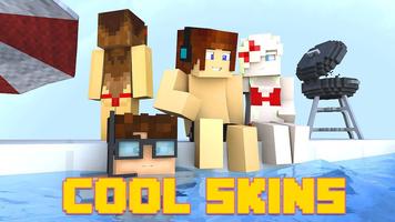 Hot skins for Minecraft PE ポスター