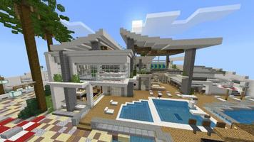 Modern Redstone Mansion for MCPE [Creation] Affiche