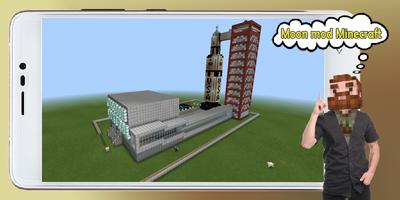 Space rocket Galacticraft mod MCPE Affiche