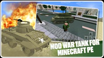 Poster Mod War Tank for Minecraft PE