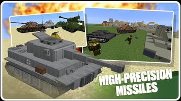 برنامه‌نما Mod War Tank for Minecraft PE عکس از صفحه