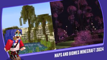 Maps and Biomes Minecraft 2024 โปสเตอร์
