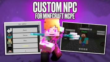 Custom NPC for Minecraft MCPE Affiche