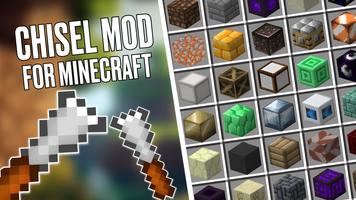 Chisel Mod for Minecraft MCPE Poster
