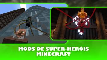 Mods de Super-Heróis Minecraft Cartaz