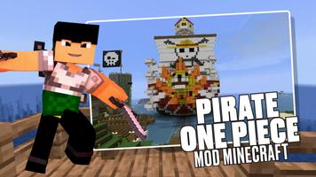 Pirate One Piece Minecraft Mod Cartaz