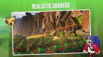 Realistic Shaders in Minecraft Plakat
