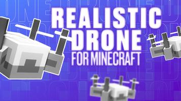 Realistic drone poster