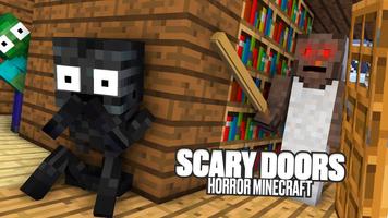 Scary Doors Horror Minecraft Affiche