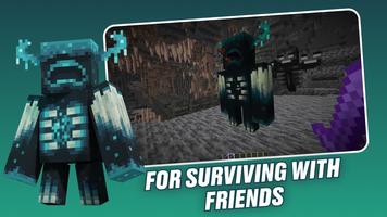 Warden Minecraft: Survival Mod Affiche