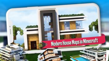 Modern House Maps in Minecraft poster