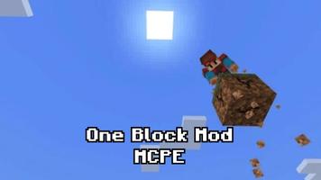 One Block Karte für Minecraft Plakat