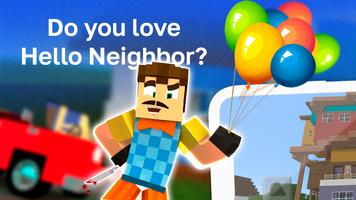 Hello Scary Neighbor Maps Plakat