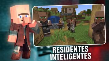 Aldeanos Guardias Mincraft Mod captura de pantalla 2