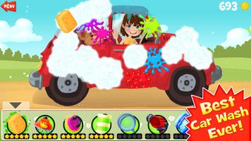 Amazing Car Wash Game For Kids poster