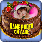 Name Photo on Birthday Cake-icoon