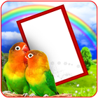 Love Birds Photo Frame with Lo आइकन