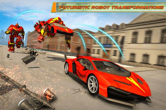 Flying Dragon Robot Car - Robot Transforming Games poster