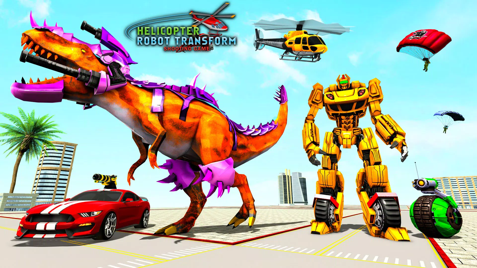 Descarga de APK de Dino Robot Car Transform Game para Android Descarga de APK de Dino Robot Car Transform Game para Android