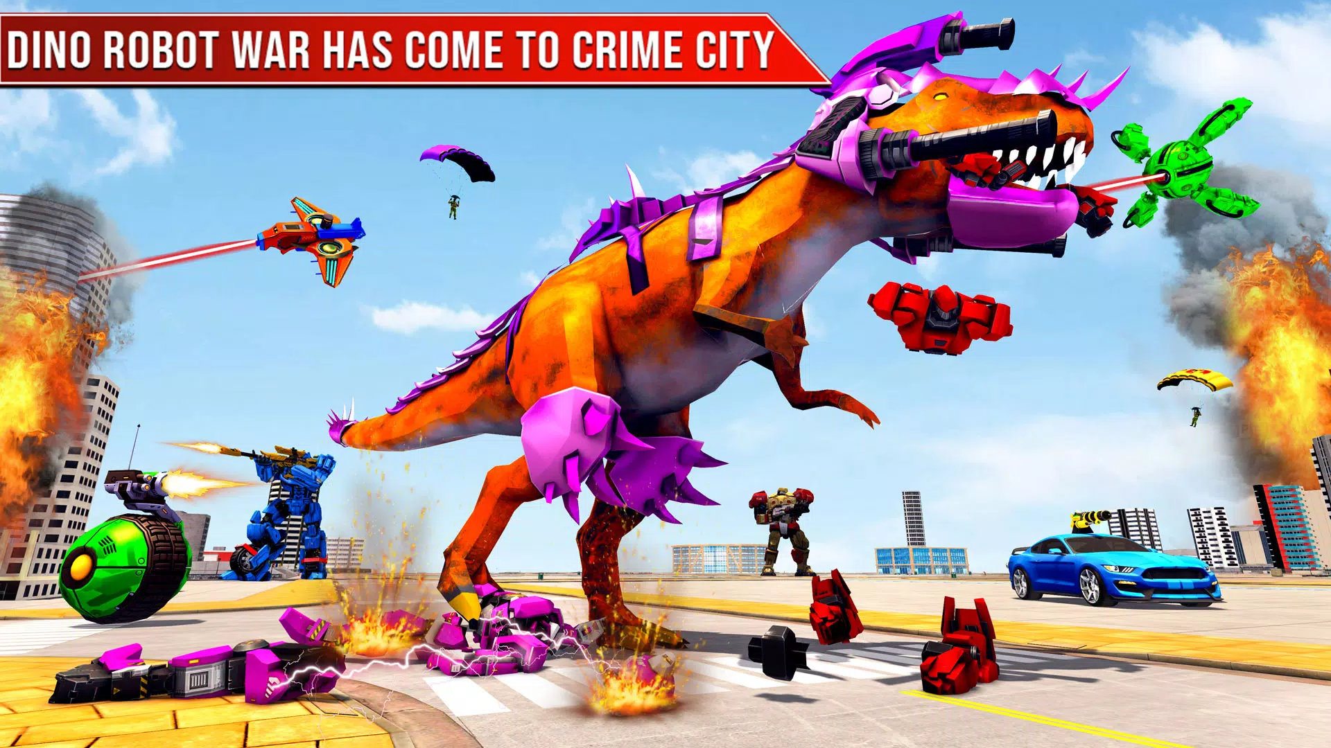 Descarga de APK de Dino Robot Car Transform Game para Android Descarga de APK de Dino Robot Car Transform Game para Android