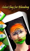 Indian Flag on Photo – Face Mo capture d'écran 1