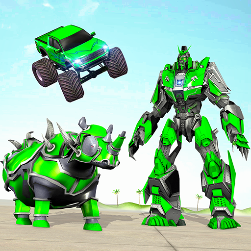 Rhino Robot Car Transform Game