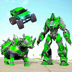 Скачать Rhino Robot Car Transform Game APK