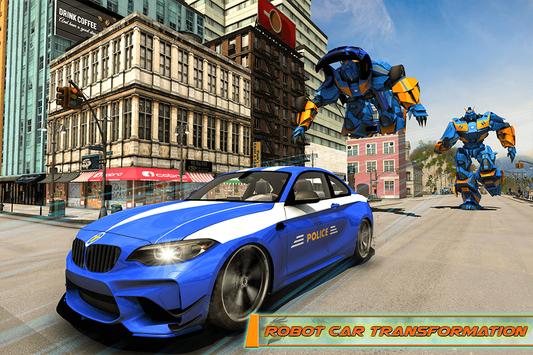 US Police Transform Robot Car Fire Dragon Fight poster