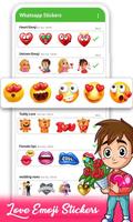 WAStickerApps: Emoji Love Stickers for whatsapp 截图 1