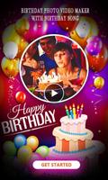 Happy Birthday Status with birthday song poster
