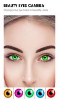 Augen-, Haarfarbwechsler: Make-up Foto Herausgeber Plakat