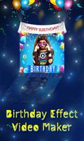 Birthday wishes with song and status video maker poster