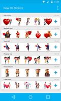 3D Romantic Stickers for whatsapp: WAStickerApps الملصق