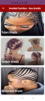 braided hairdos - box braids পোস্টার