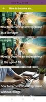 How to become an entrepreneur poster