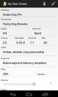 My Beer Notes captura de pantalla 1