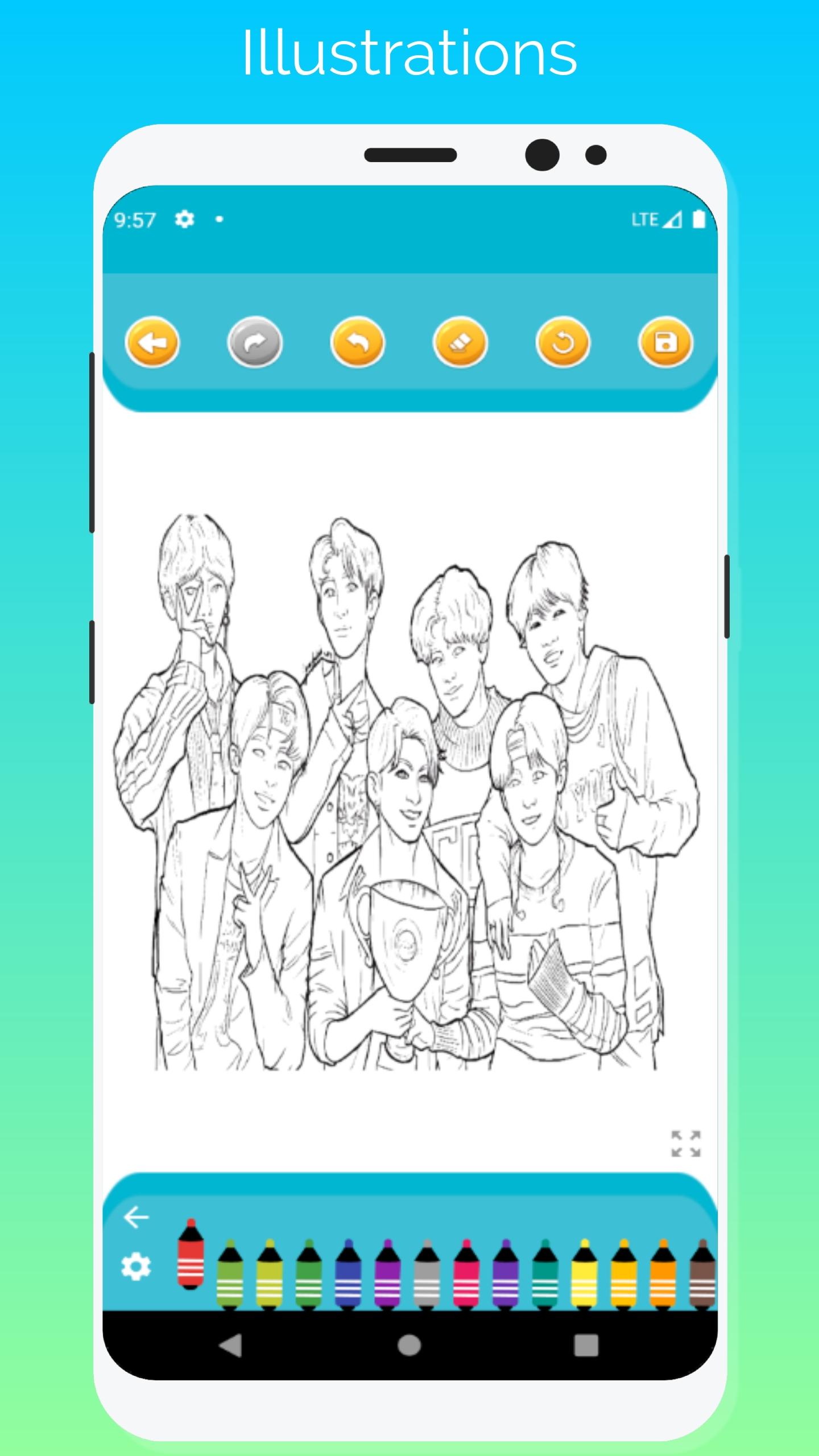 Download Bts Coloring Book Online For Android Apk Download