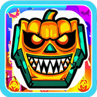 Halloween Coloring Magic Games icône