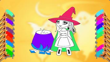 Halloween Coloring Magic Games capture d'écran 3