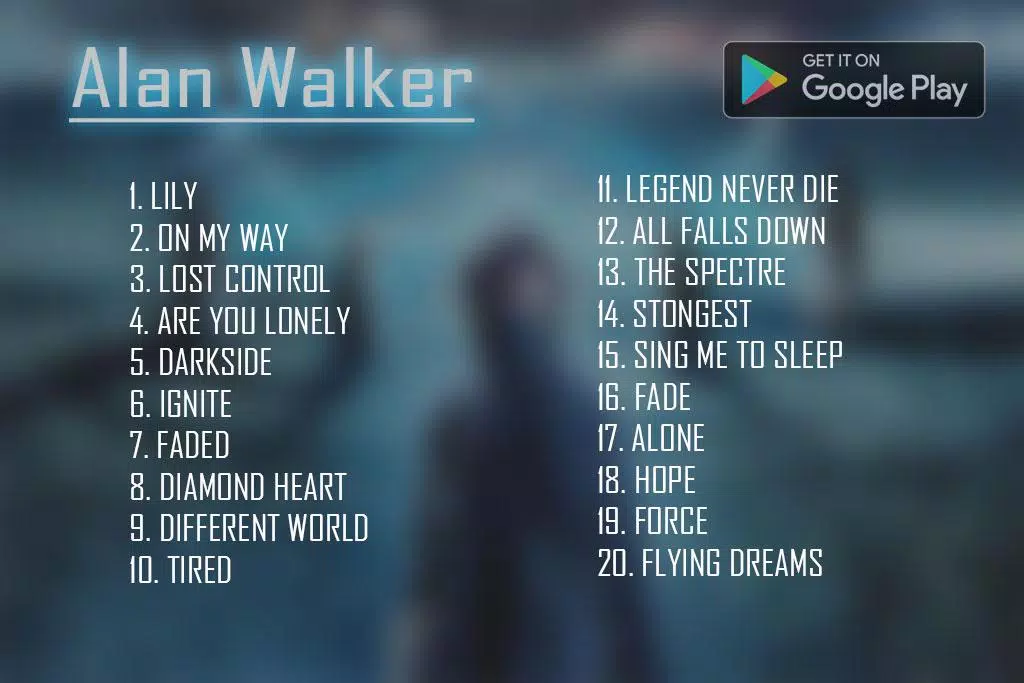 Lily - Alan Walker Music MP3 APK للاندرويد تنزيل