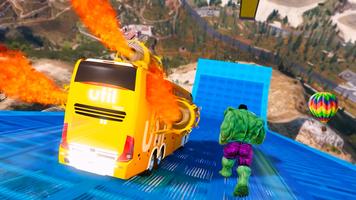 Mega Ramp Stunt: Bus Games Affiche
