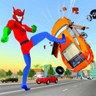 Flying Superhero Crime City 3D icon