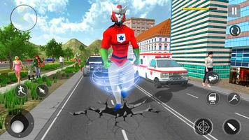 Flying Superhero Crime City 3D screenshot 2