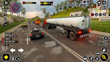 Oil Tanker Driving Truck Games syot layar 3